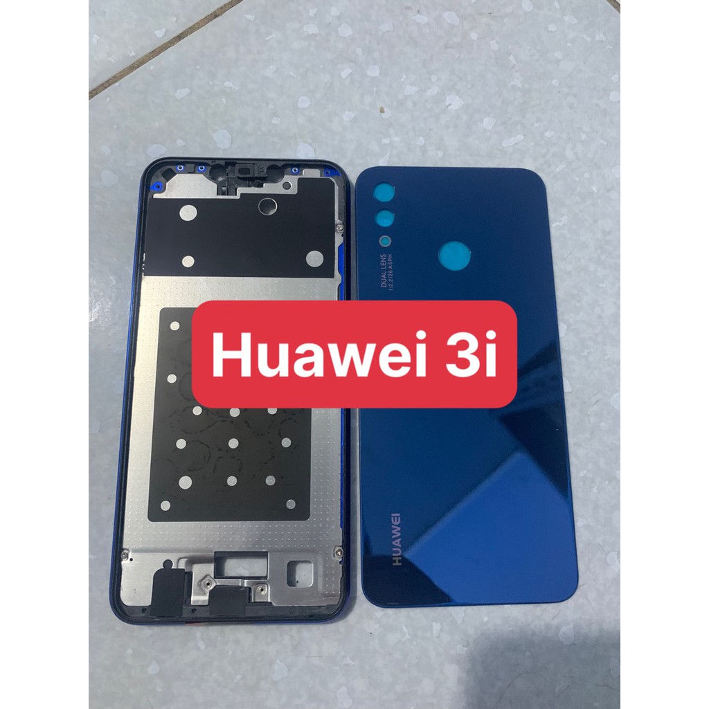 bộ vỏ huawei nova 3i - gồm kính lưng,xương ,phím,kính camera