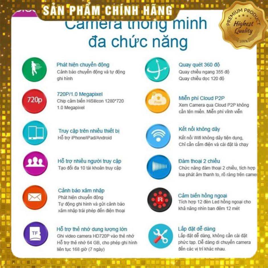 [FREESHIP - Giá Tại Xưởng] Camera YooSee HD720 - 3 Anten Siêu nét | Cài đặt Tiếng Việt | BigBuy360 - bigbuy360.vn