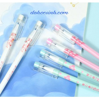 Bút gel nước Sakura mực xanh tẩy được nét 0.5mm
