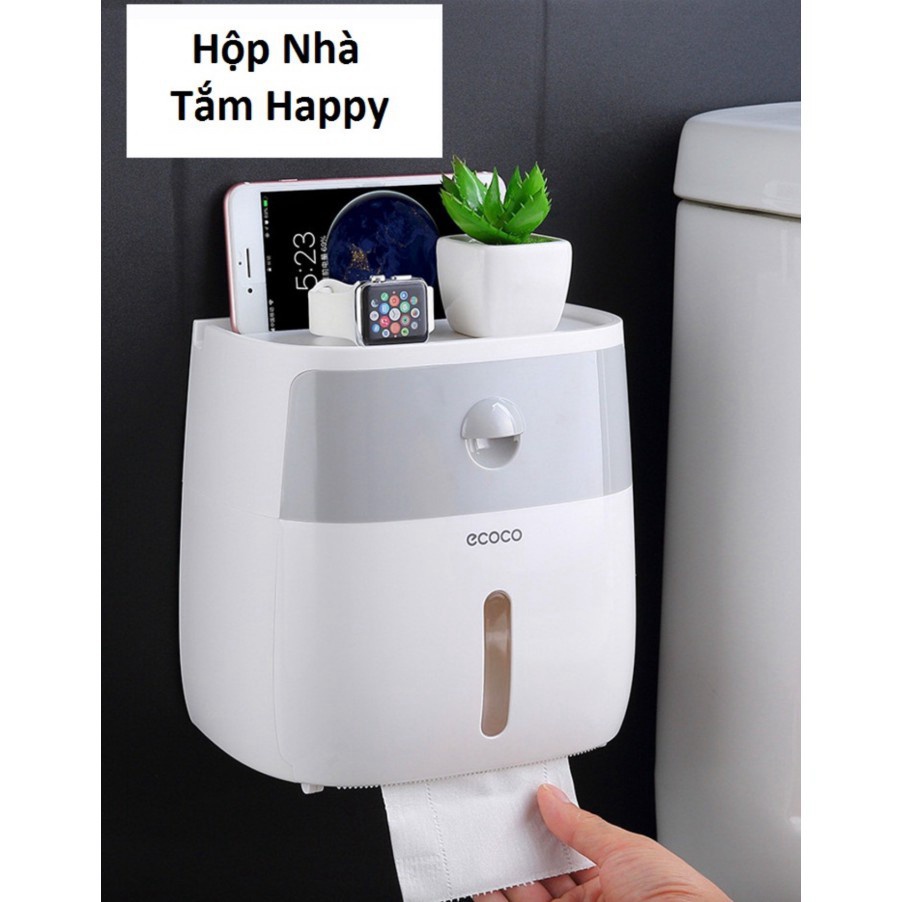 Hộp đựng giấy vệ sinh nhà tắm Happy chống nước 20cm SKU2550 Modern Home decor tinh tế