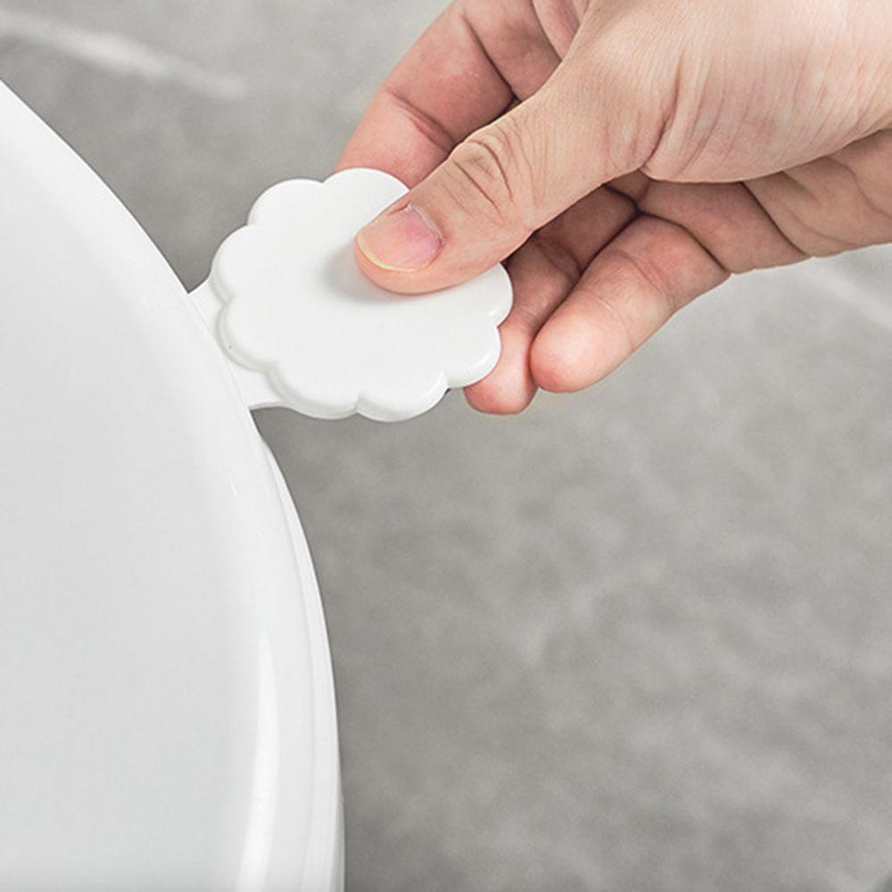 HARRIETT Tay Cầm Nâng Bệ Ngồi Toilet Tự Dính Tránh Chạm Tiện Dụng