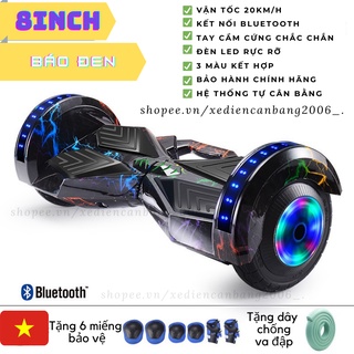 Xe điện cân bằng màu siêu phẩm báo đen 8 inch đầy đủ chức năng