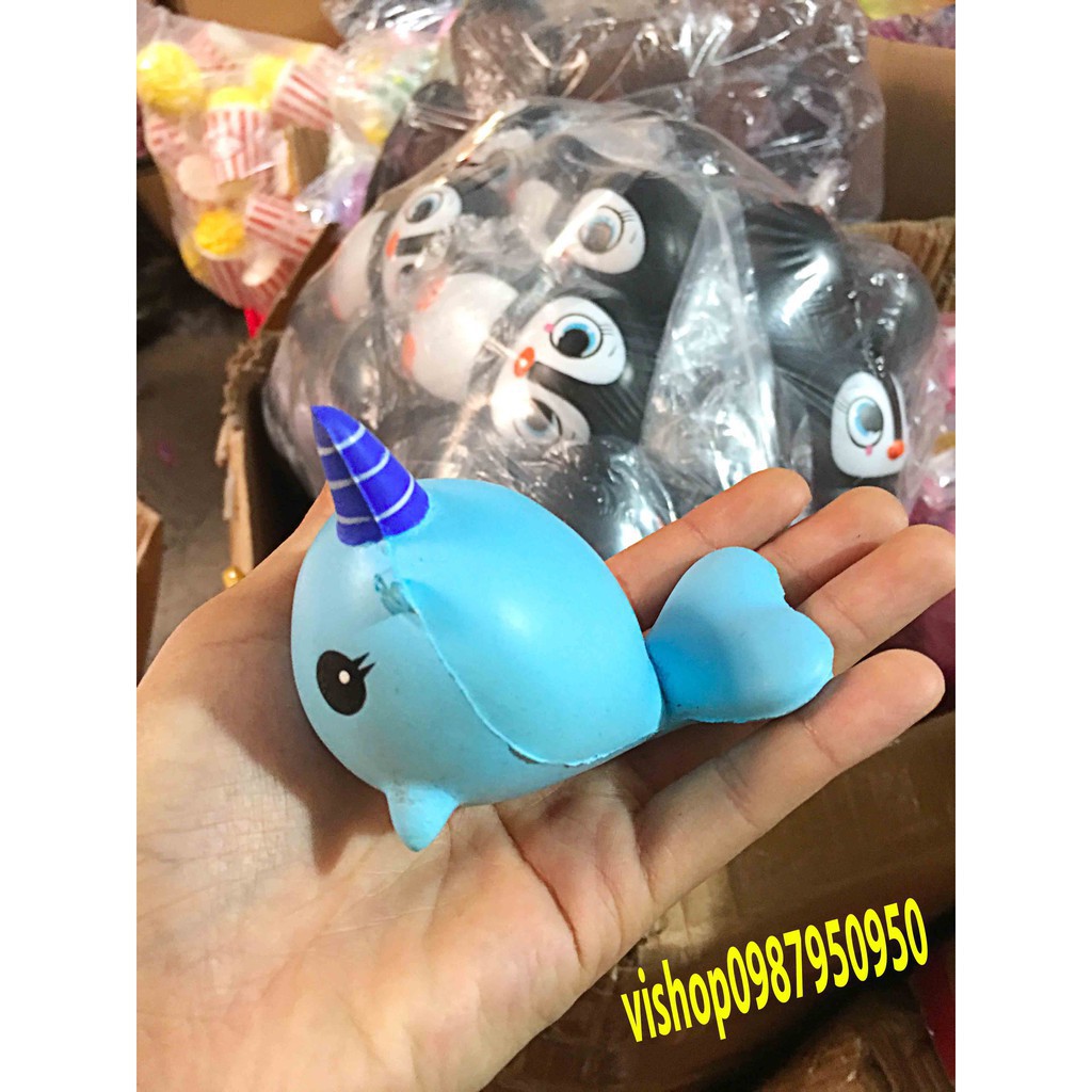 SQUISHY CÁ HEO 1 SỪNG ĐÁNG YÊU