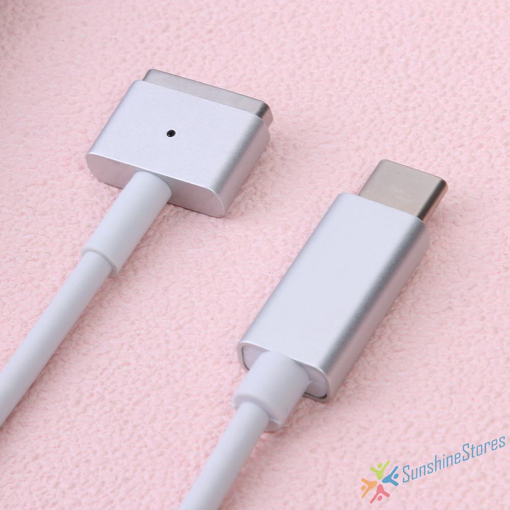 Dây cáp sạc USB loại C sang đầu 5 chân hình chữ T có từ tính dành cho Magsafe 2