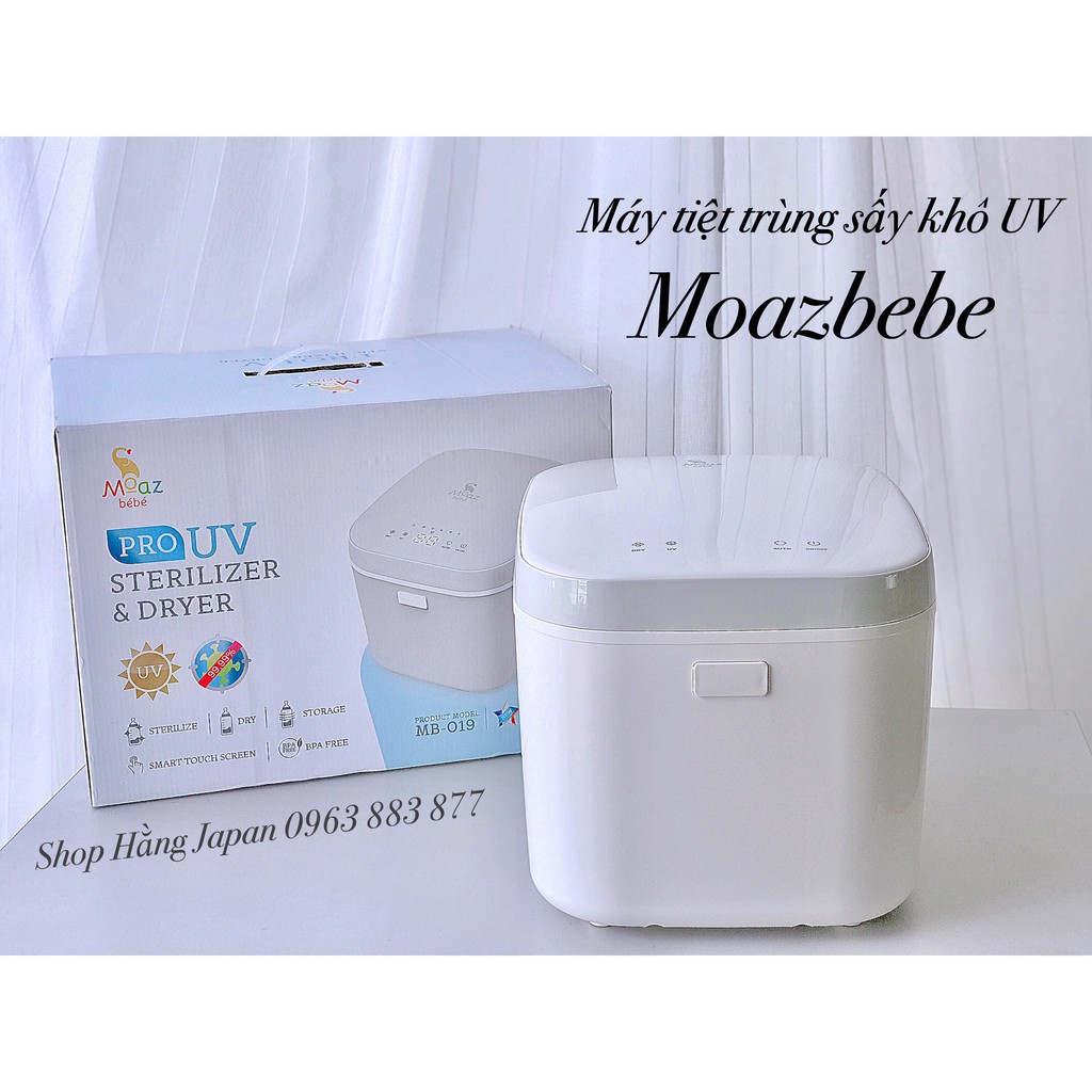 [BH CHÍNH HÁNG 1 NĂM] Máy tiệt trùng UV MOAZBEBE MB019:DIỆT KHUẨN TỐI ƯU