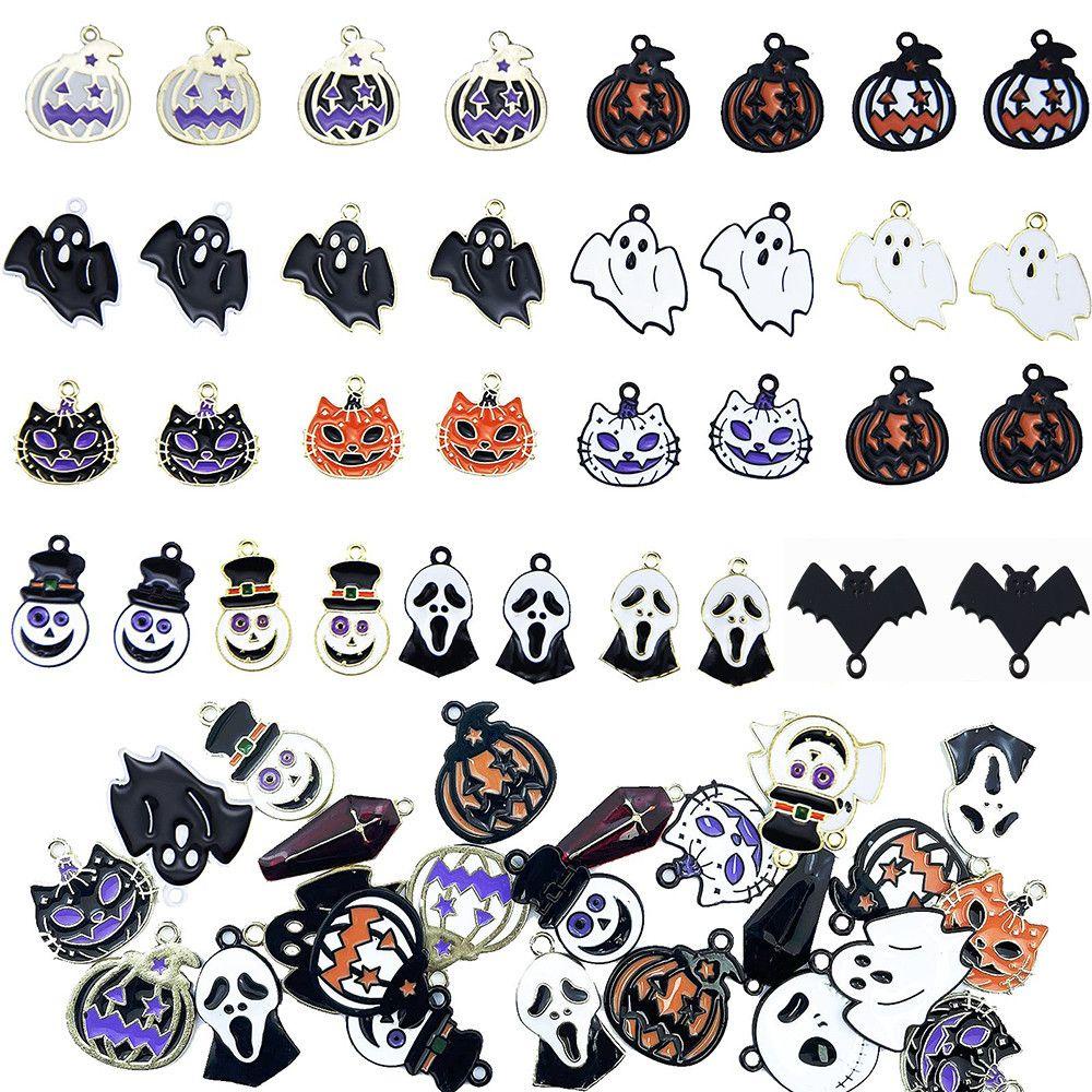 Bộ 2 Vòng Tay Mặt Hình Bí Ngô/ Dơi/ Ma/ Dơi Tráng Men Dễ Thương