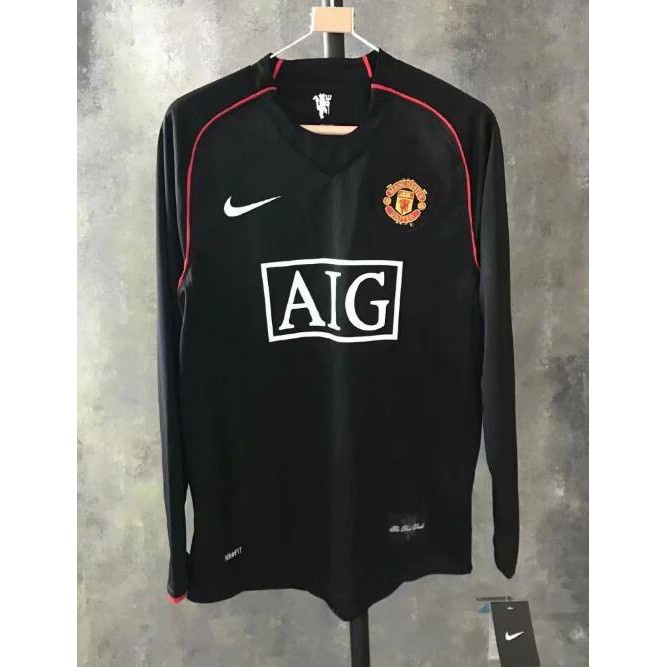 Áo Thun Bóng Đá Dài Tay Phong Cách Đội Manchester United 2007 2008
