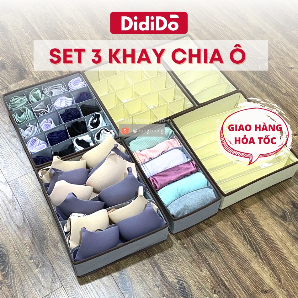 KHAY ĐỰNG ĐỒ LÓT CHIA Ô