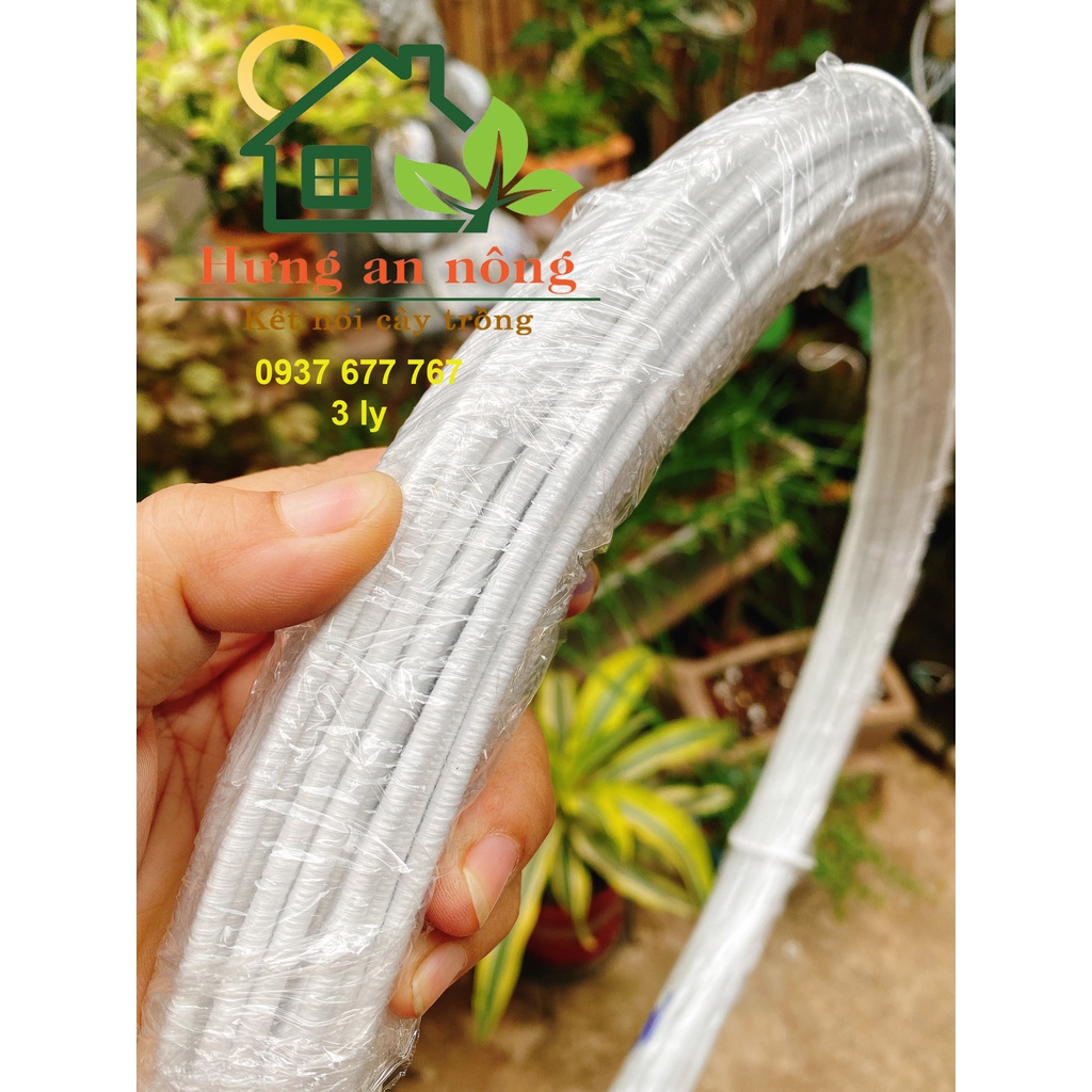 NBCHI - 1kg nhôm bọc chỉ dùng quấn cành cố định hình cây non, cây kiểng, cây bonsai tạo dáng đẹp theo ý muốn