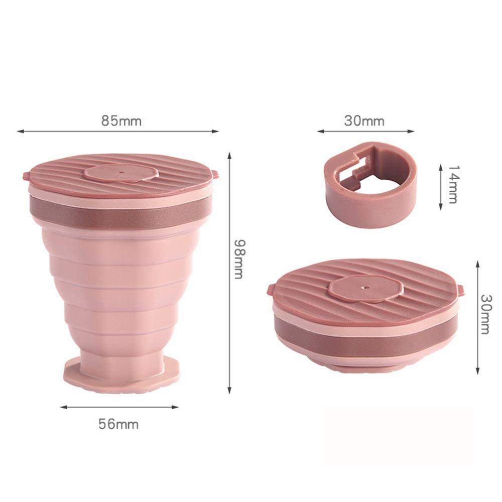 Cốc Uống Nước Silicone 220ml Có Thể Gấp Gọn Tiện Lợi Du Lịch