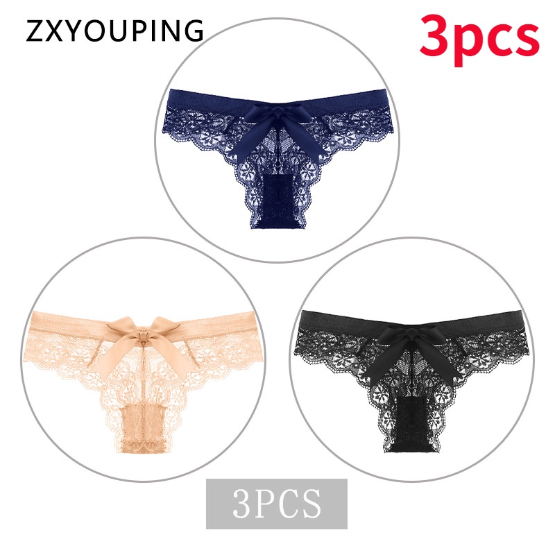AOFEIQIKE Quần Lót Ren Không Đường May Mềm Mại Thoáng Khí Gợi Cảm Cho Nữ