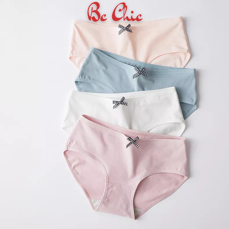 Quần Lót Nữ Cotton 100% kháng khuẩn thoáng mát đính nơ xinh siêu tôn dáng mẫu Q 978 BC_CHIC LINGERIE