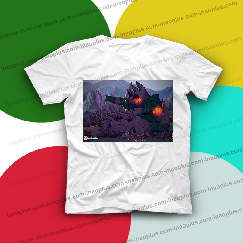 In áo hình xe tăng-phim hoạt hình xe tăng -MÃ 26