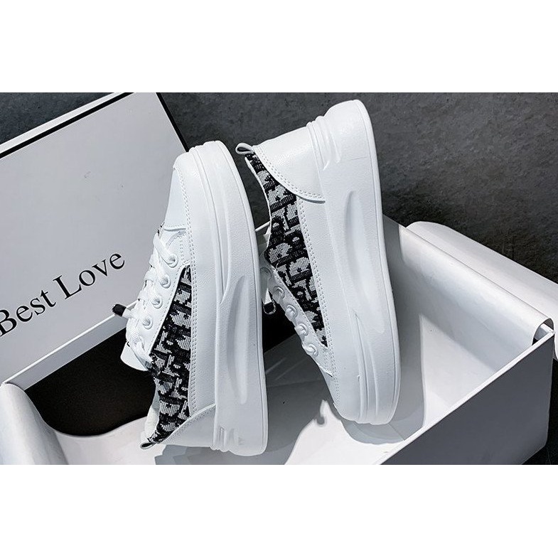 Giày thể thao nữ sneaker cao cấp đế cao 4cm thanh lịch