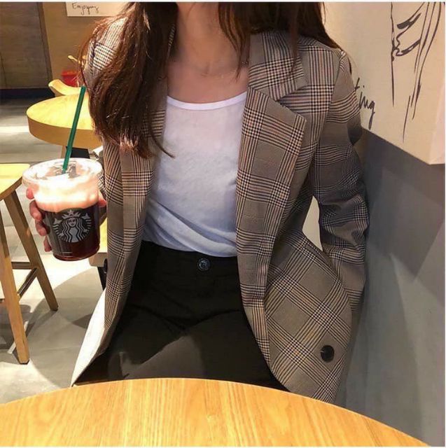 KHOÁC VEST CARO 4 NÚT