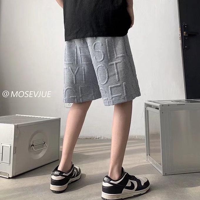 Quần short thể thao ống rộng phong cách Hàn Quốc thời trang mùa hè mới 2023 dành cho nam