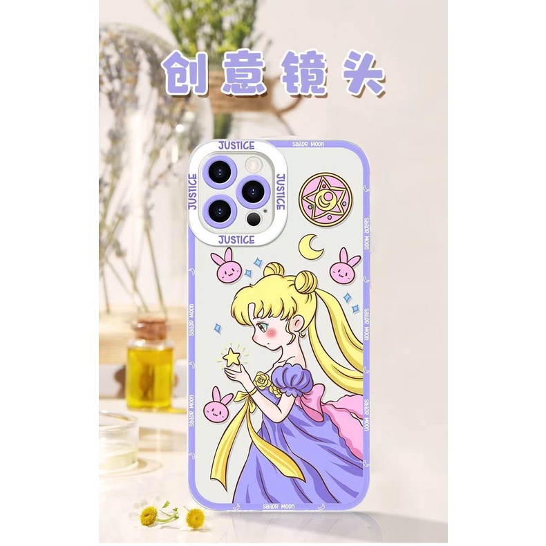 Sailor Moon Ốp Điện Thoại Trong Suốt In Hình Thủy Thủ Mặt Trăng Cho Iphone 6 / 6plus / 6splus / 7 / 7plus / 8 / 8plus / x / xs / xr / se / 11 / 12 / 13 / 14 / pro / max