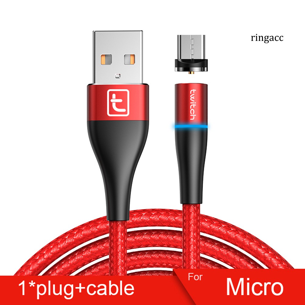 【RAC】Magnetic Micro USB Type C Quick Fast Charging Cable for iPhone Android Phone