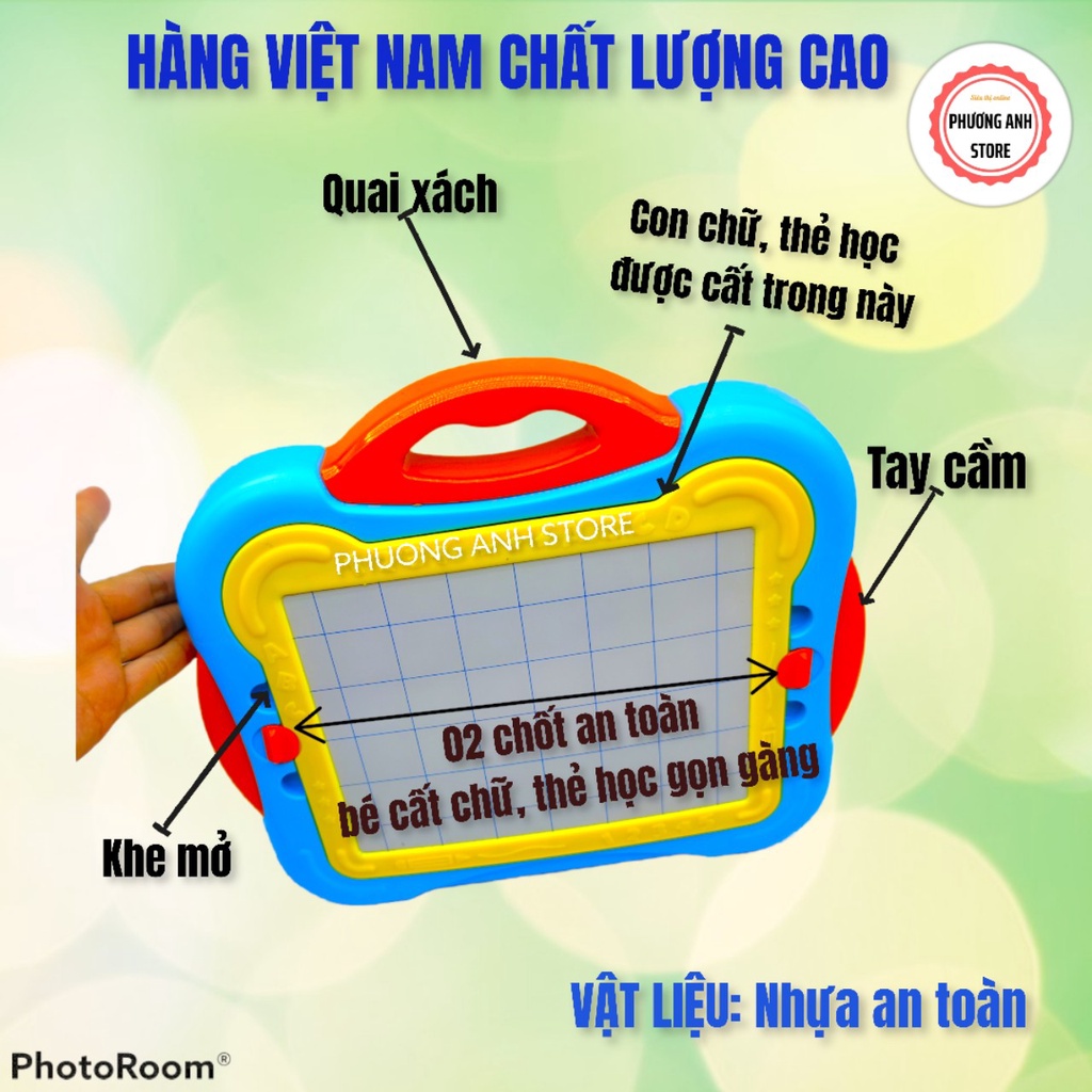 Bảng học thông minh chữ cái Tiếng Việt GRIMM ,chữ số PITAGO phương pháp STEAMS giáo dục sớm cho trẻ 3-6 tuổi