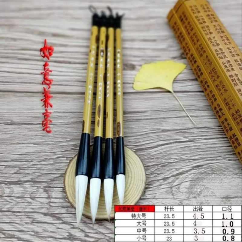 Bút lông thượng thư Bút viết đc cả thư pháp chữ việt và chữ hán...Giá 25k/1 bút