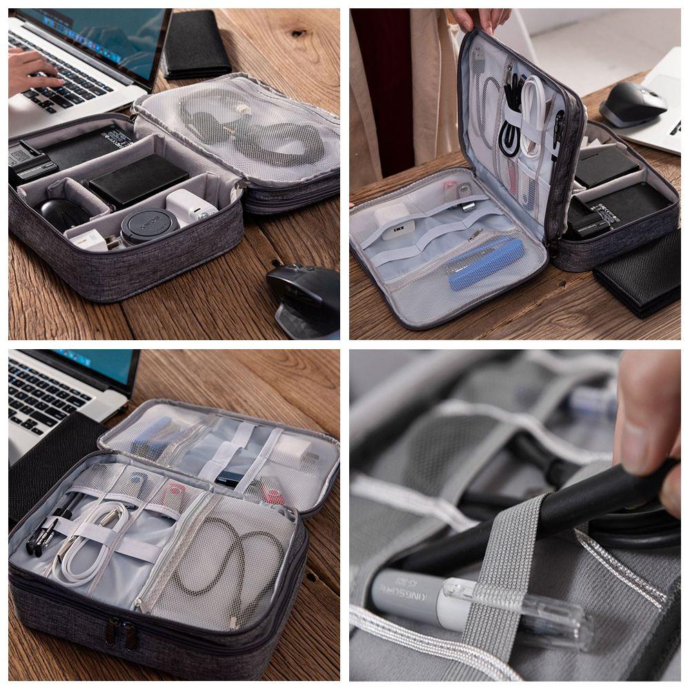 Túi Đựng Cáp Sạc Dự Phòng HDD Ba Tầng Tiện Dụng