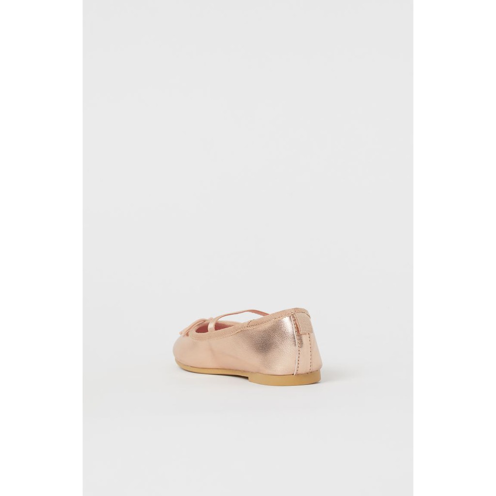 Giày H&M búp bê màu gold có dây ngang