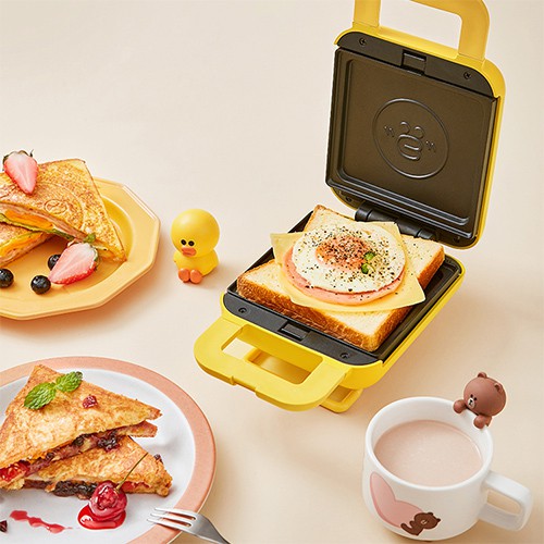 [Mã ELHADEV giảm 4% đơn 300K] Máy Làm Bánh Sandwich Joyoung Line SK-T1 Cực Cute - Hàng Chính Hãng - Vàng