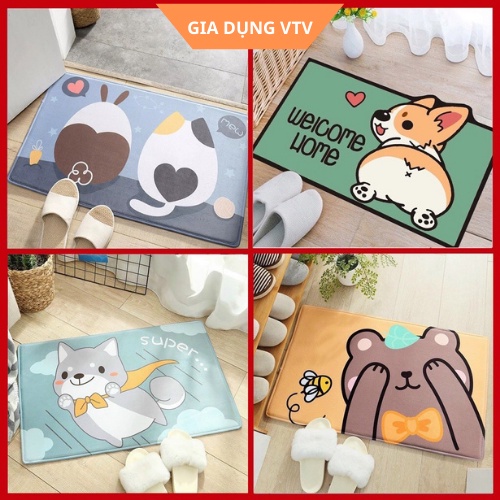 Thảm lau chân để nhà bếp, nhà tắm, cửa nhà hay ban công dùng lau chân, chùi chân chống trượt, Thảm trải bếp nhà tắm