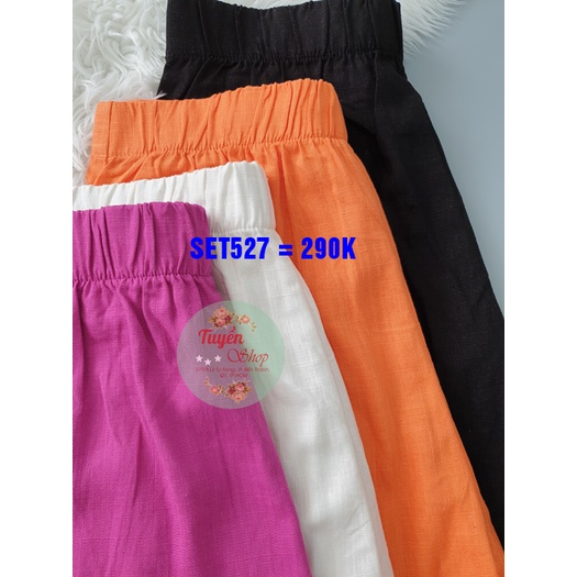 Set áo SM tay liền và quần short