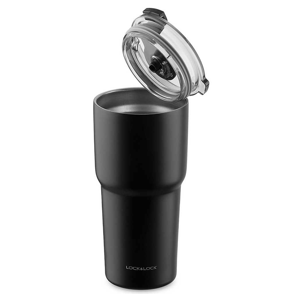 Ly Giữ Nhiệt Lock&amp;Lock Swing Tumbler LHC4179BLK - 350ml - Đen - Hàng Chính Hãng