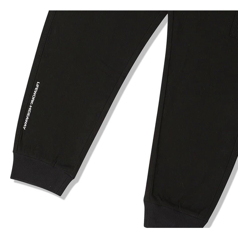 Vnxk_xuất dư_quần đen, be, ghi #Lifework Jogger kaki túi hộp