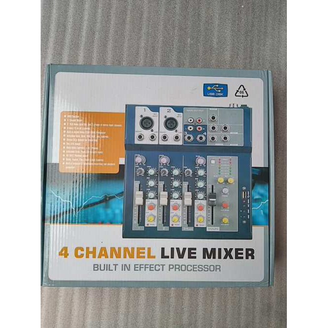 bàn Mixer Peavey F4 USB -bộ trộn 4 kênh dành cho thu âm biểu diễn nhạc