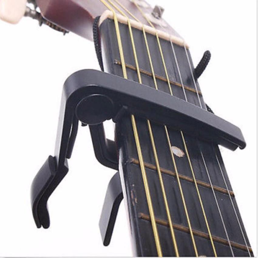 Capo guitar acoustic/guitar classic dài PL 5A7 (Màu đen)