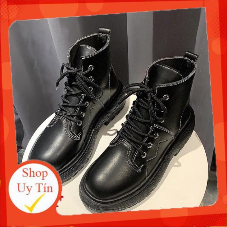 [Freeship] [hàng đẹp loại 1] Giày Bốt Martins 2 màu đen trắng phong cách boots ulzzang phòng cách hàn quốc cho nữ