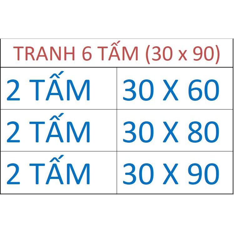 VNLOVE204 - Bộ 6 Tấm Tranh formex Phong Cảnh Sơn Thủy treo tường phòng khách ăn ngủ cầu thang trang trí đẹp nhà cửa