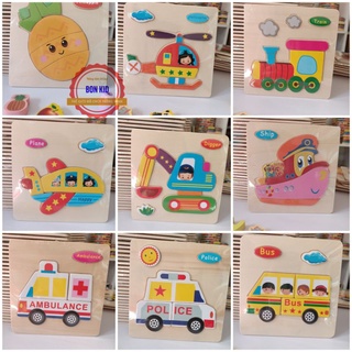 [GHÉP HÌNH] combo 10 tranh ghép 3D gỗ