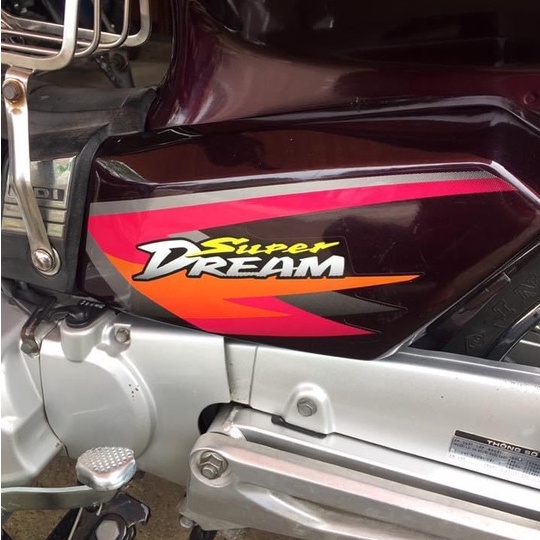 ( Đỏ Cam ) Bộ tem dán Super Dream 2001 màu hiếm dán Dream thái, EX5, Super Dream các đời