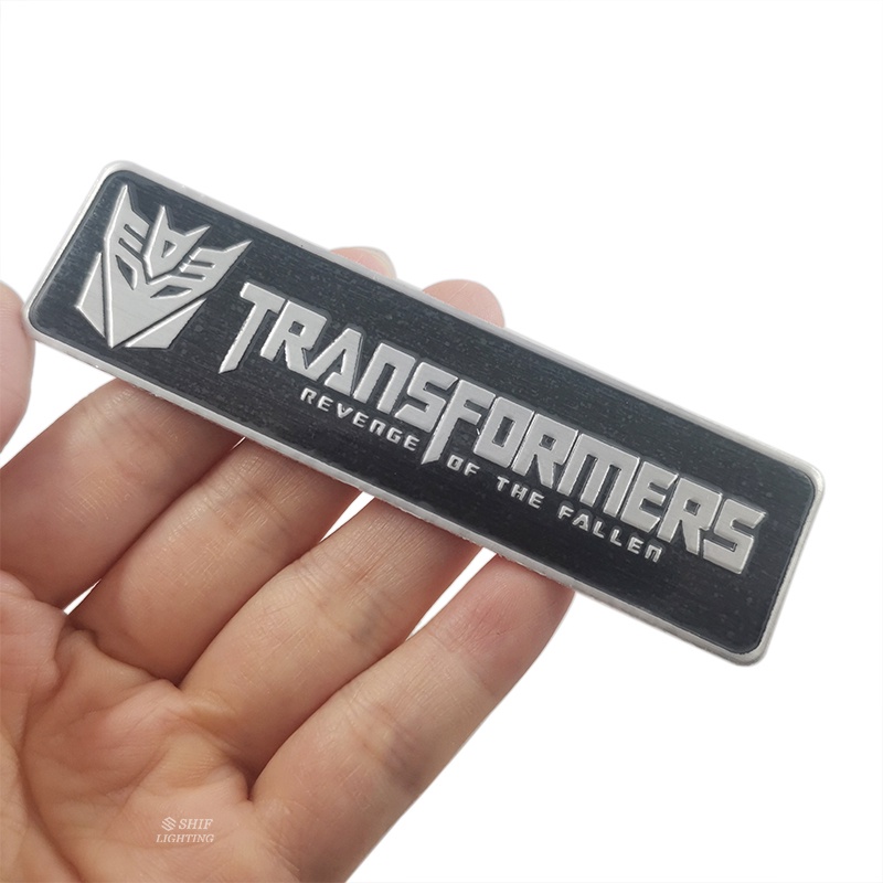 1 x Nhãn Dán Trang Trí Xe Hơi Bằng Nhôm In Chữ Autobot TRANSFORMER