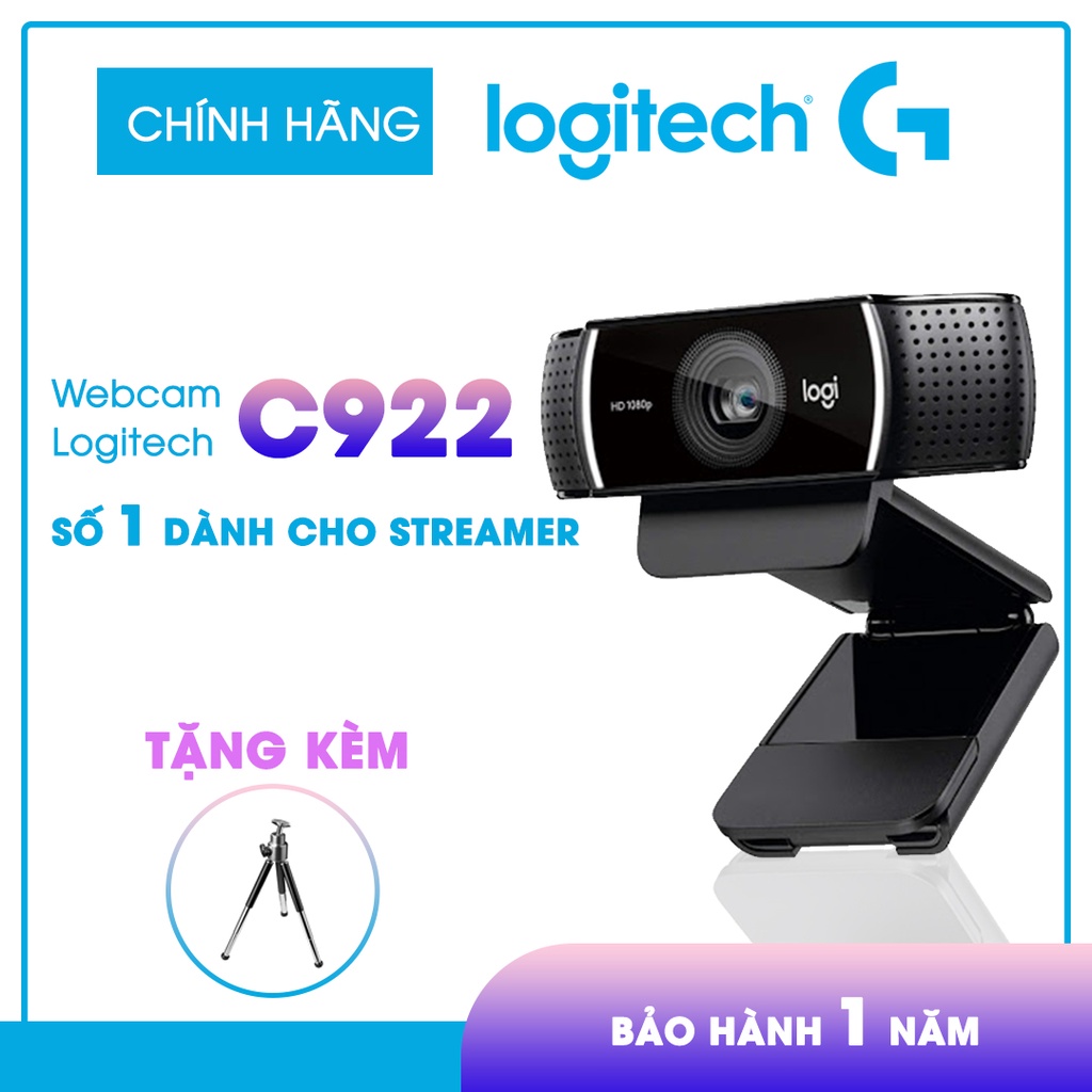 Webcam Logitech C922 Pro Optimized For Streaming (New 100%) - BẢO HÀNH Chính Hãng