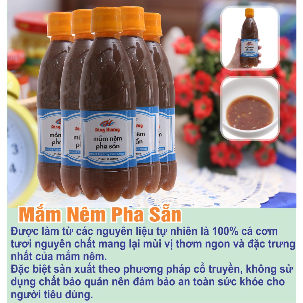 2 Chai Mắm Nêm Pha Sẵn Sông Hương Foods Chai 300ml - Chấm gỏi cuốn, bún , thịt luộc , tốt tiêu hóa
