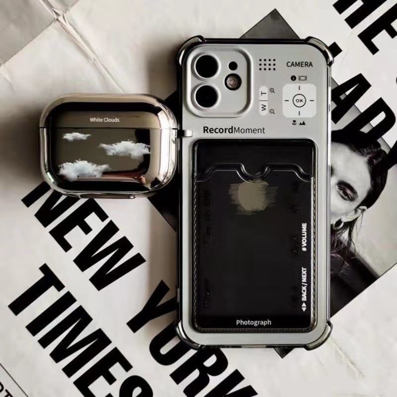 Ốp điện thoại mềm trong suốt có ngăn đựng thẻ cho iPhone 11 / xs / xr / xs max / 7 plus | BigBuy360 - bigbuy360.vn