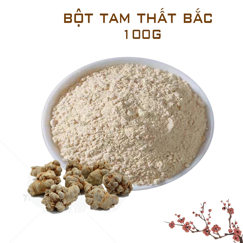 Bột tam thất bắc nguyên chất 100g (Bồi bổ sức khỏe, tăng cường trí nhớ)