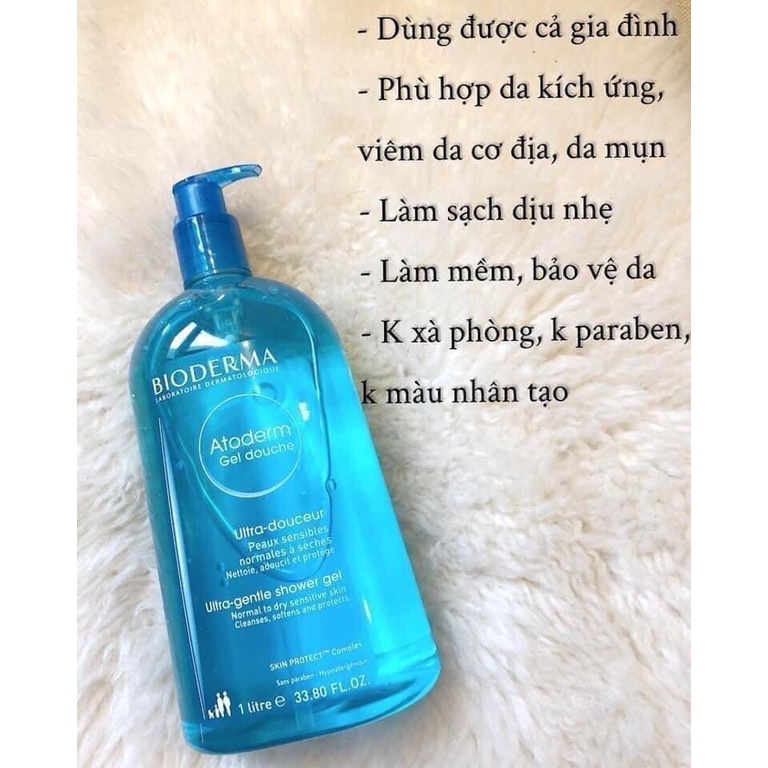 Sữa tắm Bioderma 1000ml cho cả gia đình