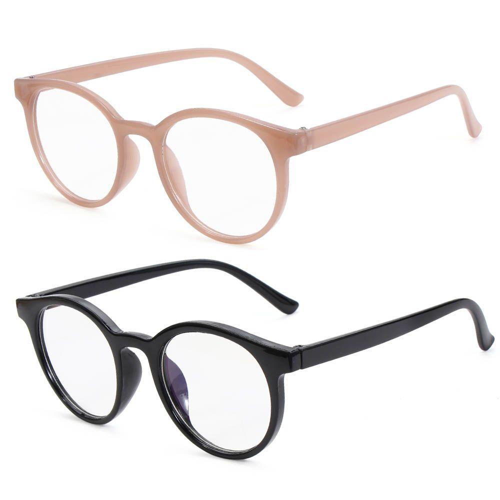 Kính Đọc Sách Siêu Nhẹ Gọng Tròn Trong Suốt Cho Nam Nữ