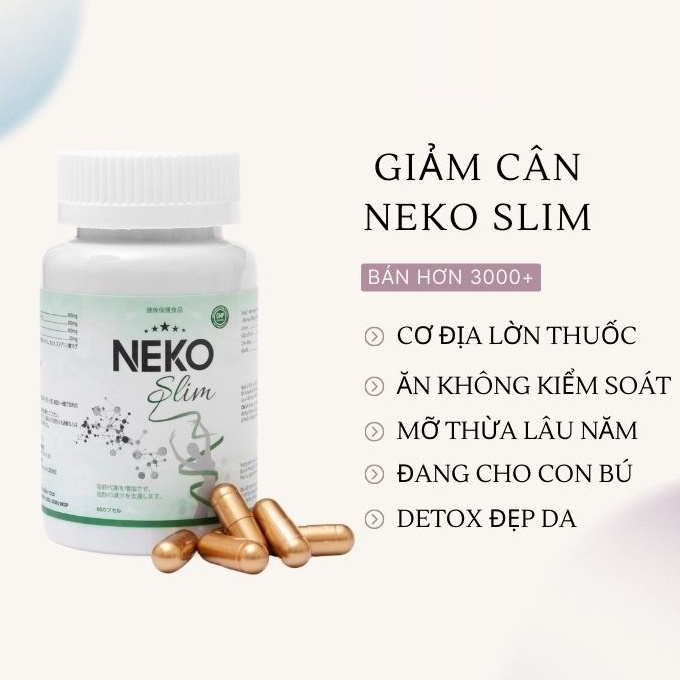 Giảm cân Neko Slim trà Giảm Cân nhanh cấp tốc an toàn thảo mộc không phải thuốc giảm cân