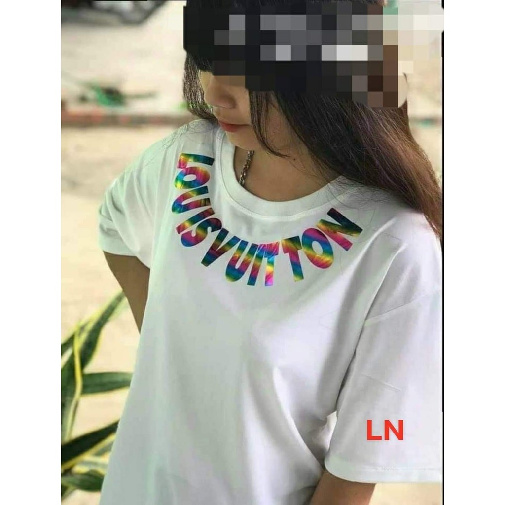 Áo phông LOUI vòng cổ phản quang 7 màu HARI0221