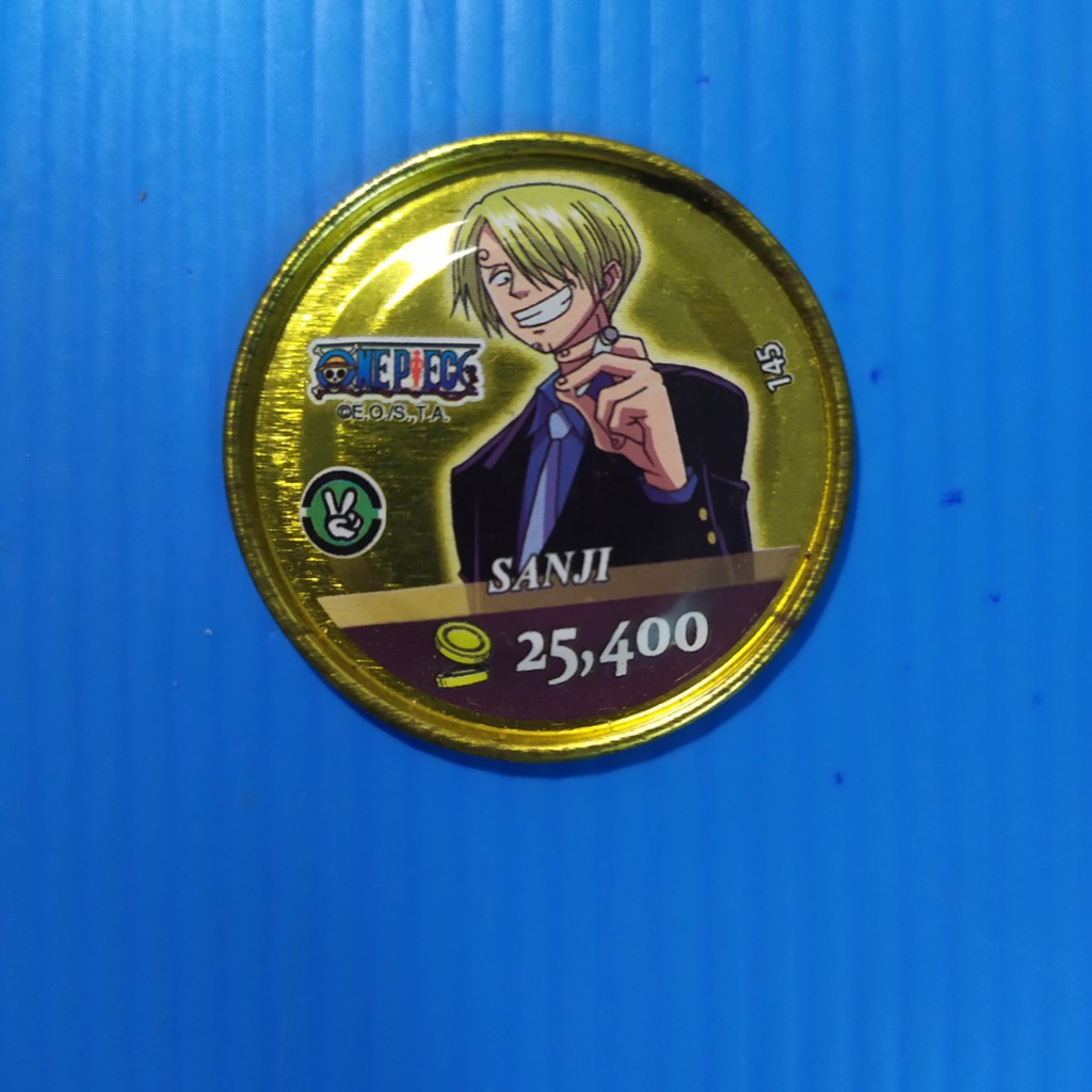 Thẻ toonies One piece xu tròn vàng gold ko lỗ metal - thẻ cũ ít, cũ vừa team Luffy - giá theo độ cũ và hiếm