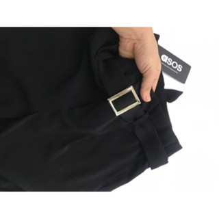 Quần baggy Asos nữ màu Đen