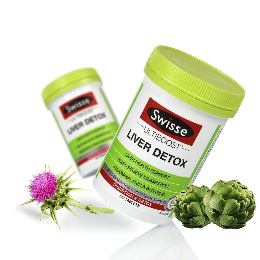 Viên Uống Thải độc gan Liver Detox Swisse của Úc 120 viên, hàng chuẩn