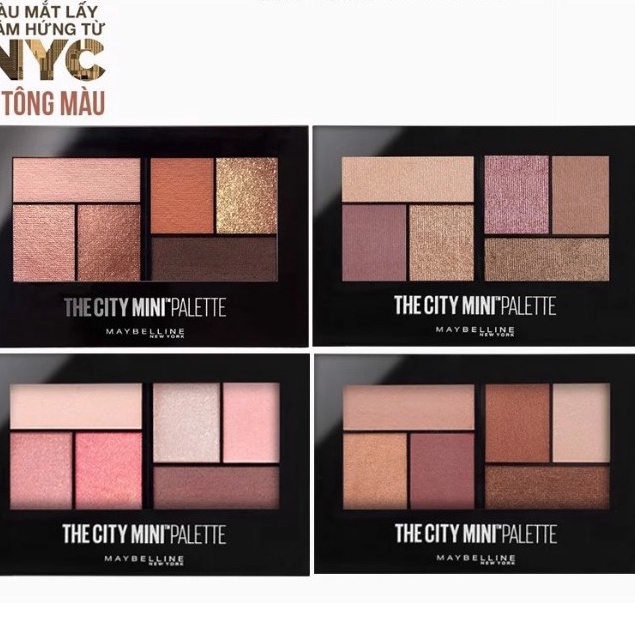 Bảng Phấn Mắt 6 Ô Maybelline The City Mini Palette 6.1g